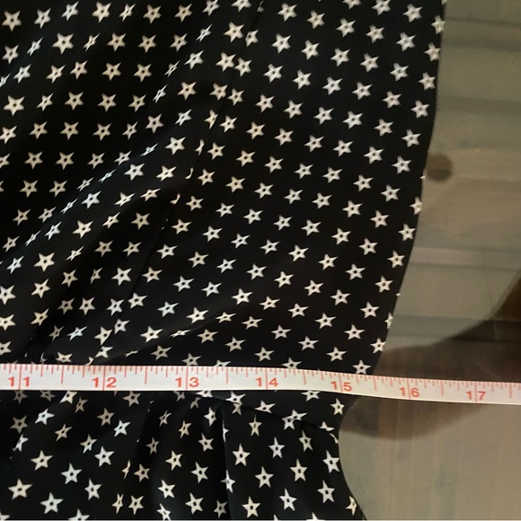 J.Crew Peplum Flowy Top Star Print size 4 - Picture 5 of 10